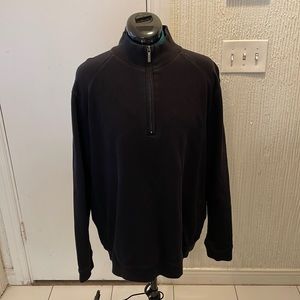 Kirkland Black Pullover Zip-Up Sweater for Men
